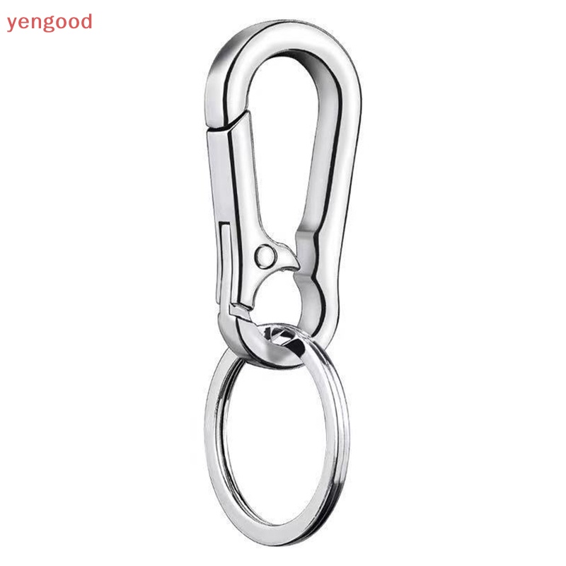 Móc Khóa Hình Móng Ngựa Bằng Thép Không Gỉ Chống Thất Lạc Thời Trang Cho Nam