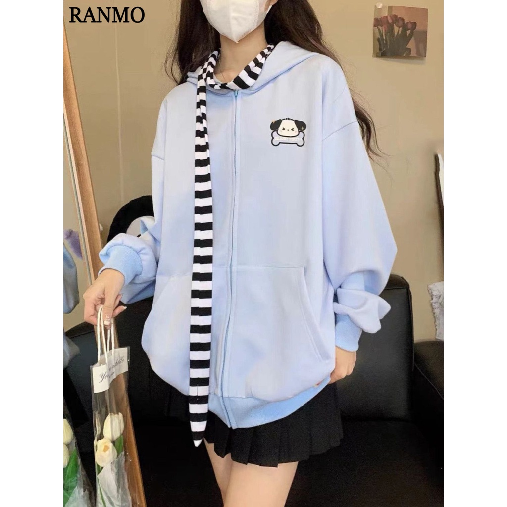 RANMO Áo Khoác hoodie áo khoác Chất lượng thời trang thoải mái A28J1BM 34Z230824