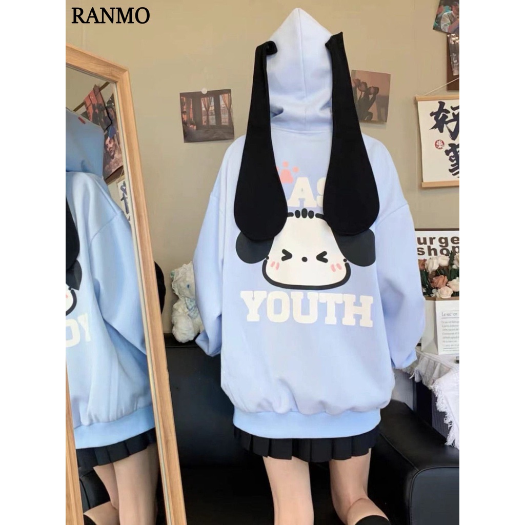 RANMO Áo Khoác hoodie áo khoác Chất lượng thời trang thoải mái A28J1BM 34Z230824