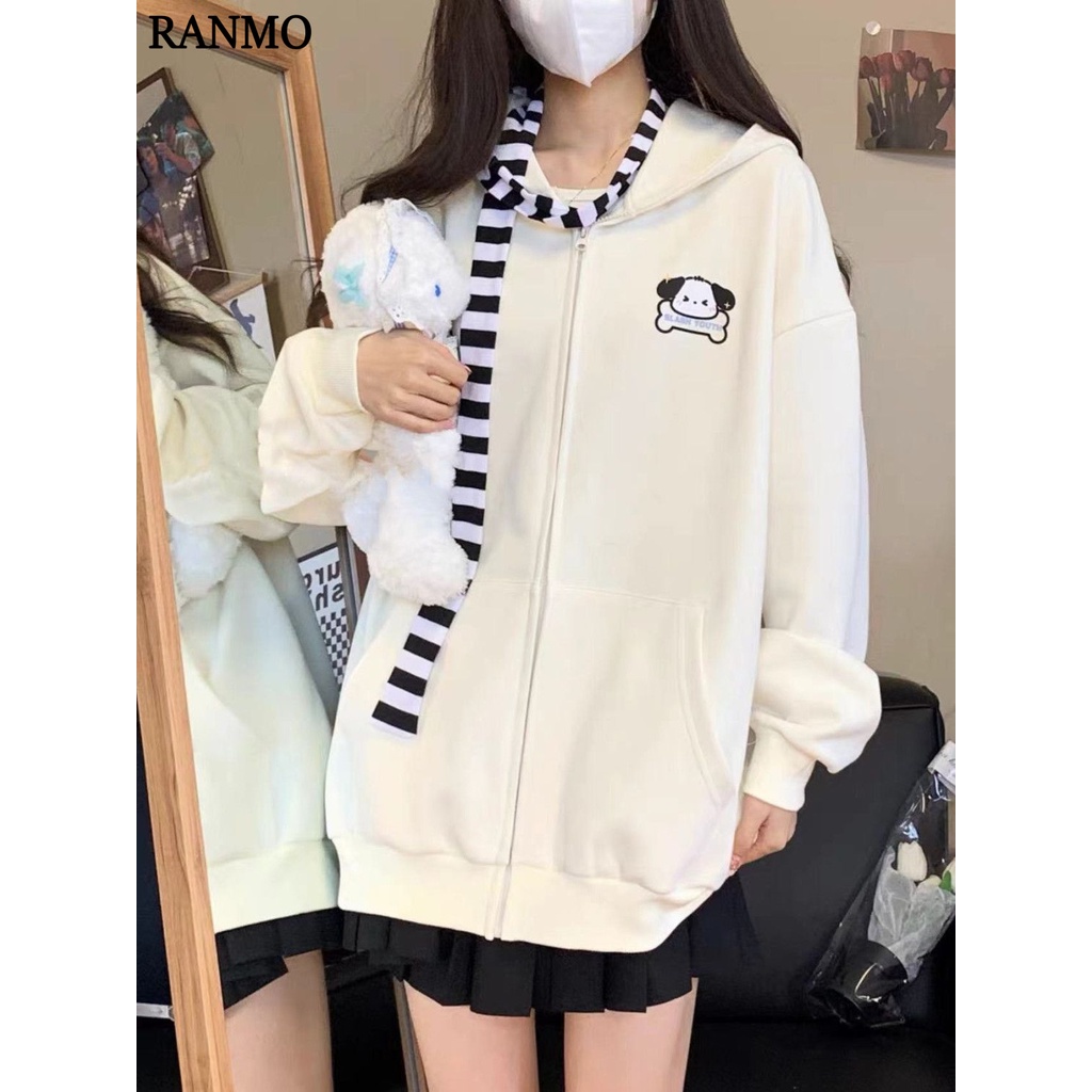 RANMO Áo Khoác hoodie áo khoác Chất lượng thời trang thoải mái A28J1BM 34Z230824