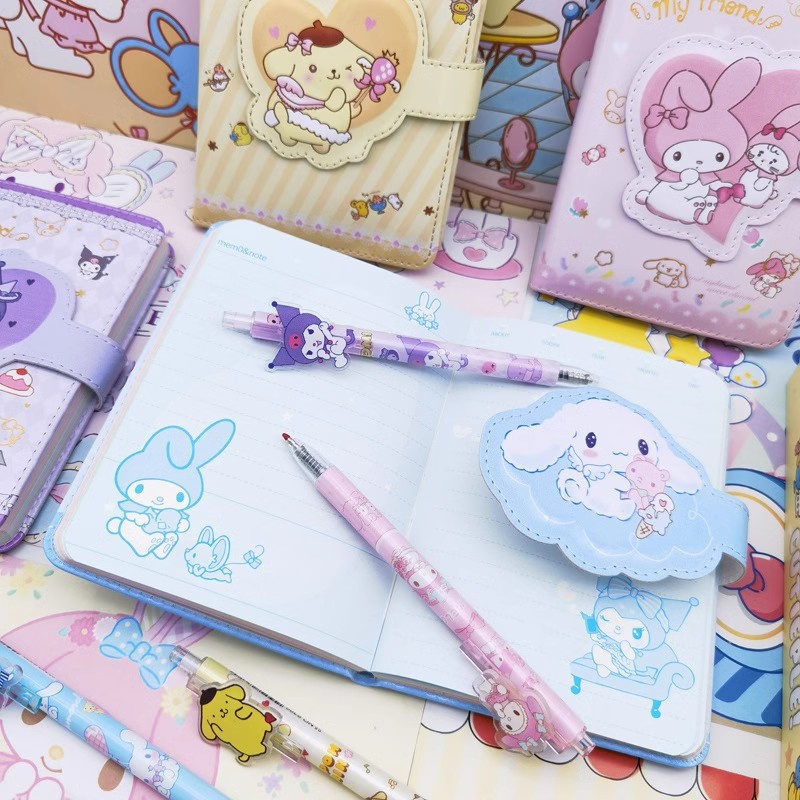 ⚡VẬN CHUYỂN NHANH⚡⚡ 100 Trang Anime Sanrios Cinnamoroll Notebook My Melody Kuromi Girl Girl Cartoon Cartoon Khóa Sổ Cái Nhật Ký Hộp Quà Tặng Văn Phòng