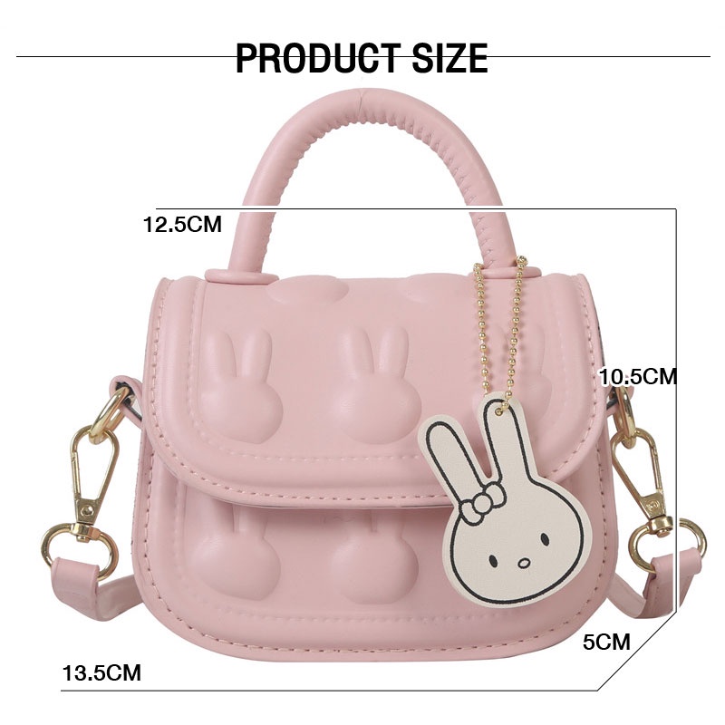 Túi Đeo Chéo mini Hình Thỏ Dễ Thương Cho Nữ