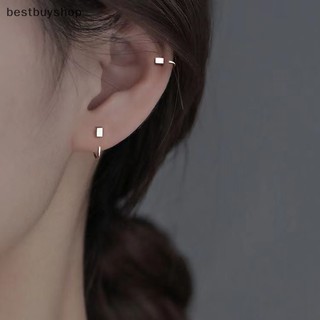 1 cặp khuyên tai móc xỏ lỗ kiểu dáng tinh tế thời trang mới