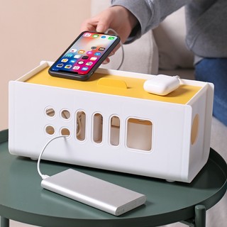 Preferred Boutique# plastic plug-in wire storage box power plug-in wire box wire box wire box socket charger storage box 6.5fx