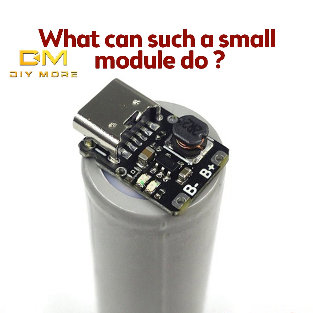 DIYMORE Mô-đun Sạc Pin lithium ype-c 4.2v 4.35v 5v 18650