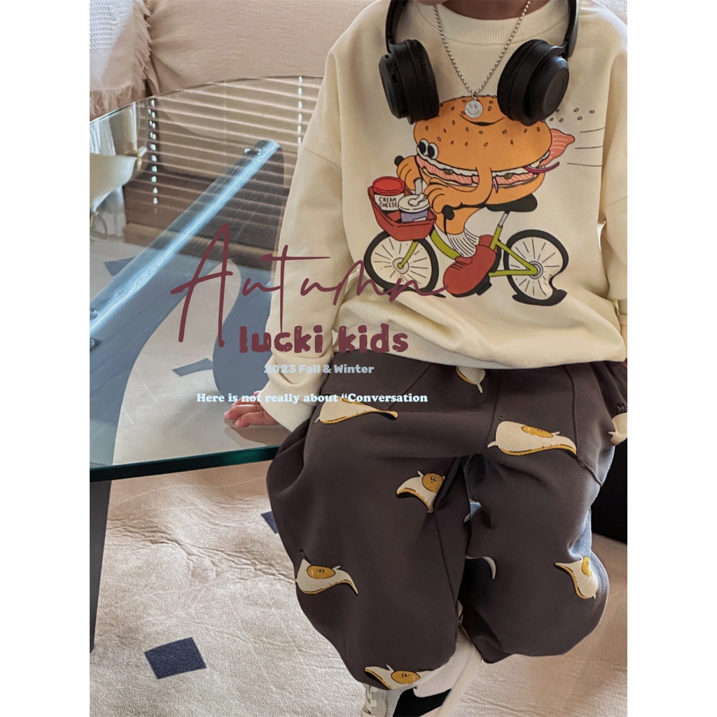 Set Đồ Thể Thao Hai Món Phong Cách Hàn Quốc Mới Mùa Xuân Thu 2023 Cho Bé Trai