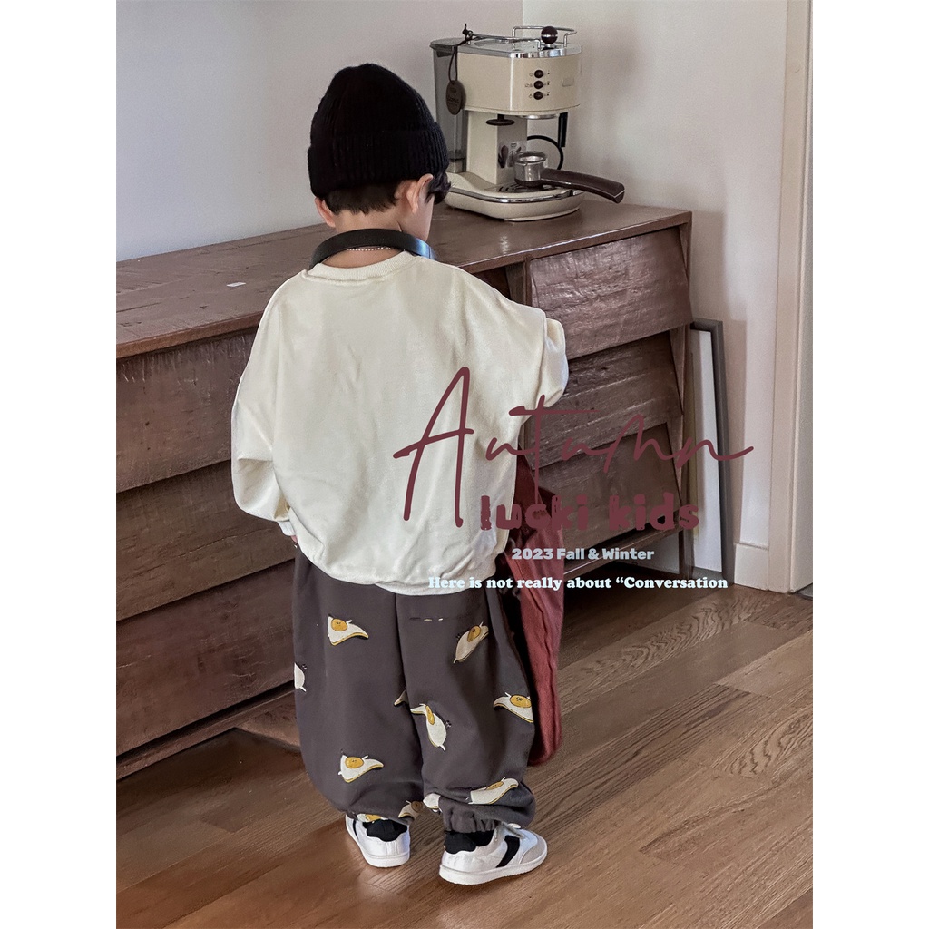 Set Đồ Thể Thao Hai Món Phong Cách Hàn Quốc Mới Mùa Xuân Thu 2023 Cho Bé Trai