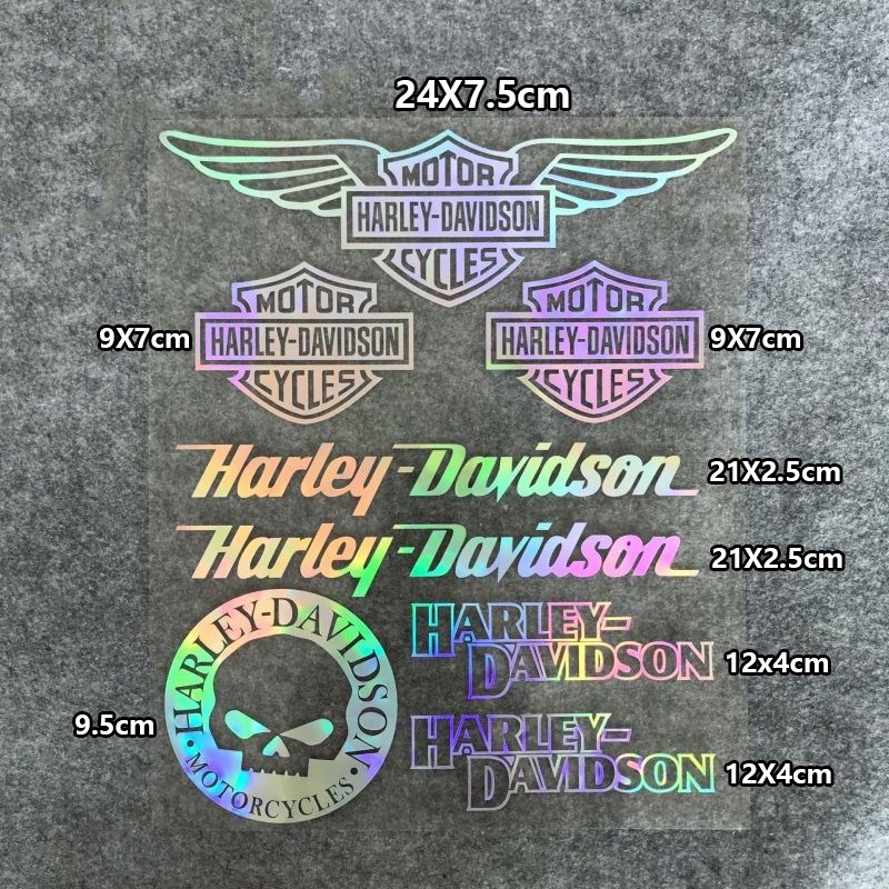 Miếng Dán Đề Can 3d Bằng Kim Loại In Logo harley-davidson Trang Trí Xe Hơi