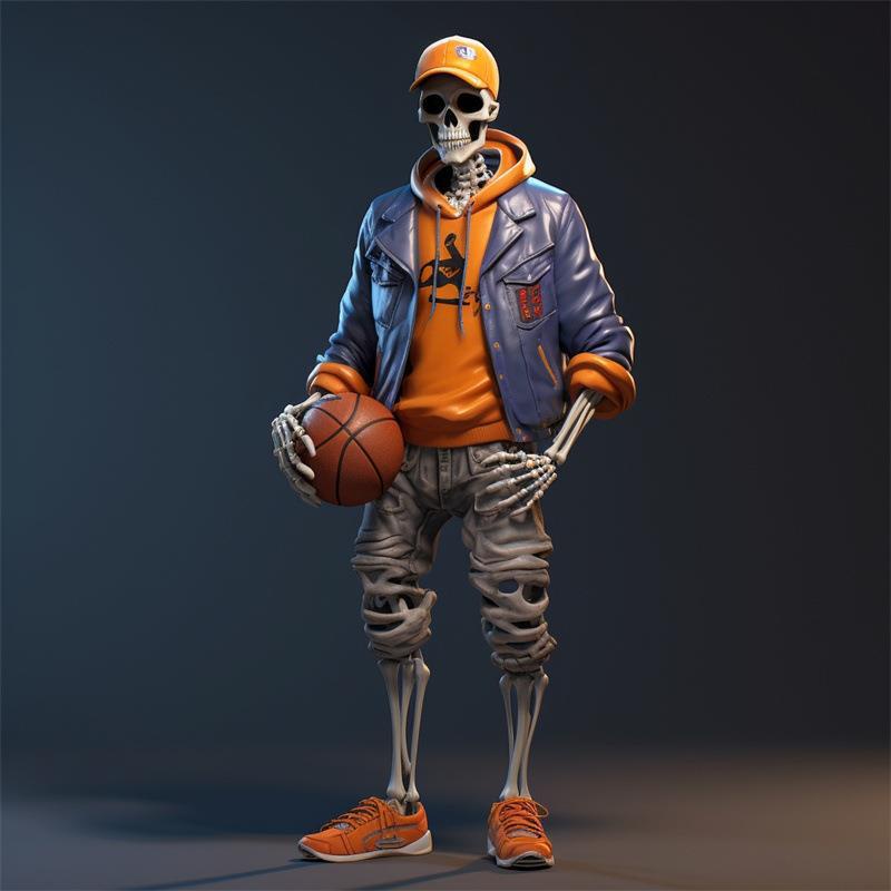 Ma Nơ Canh Hình Bộ Xương Trang Trí halloween
