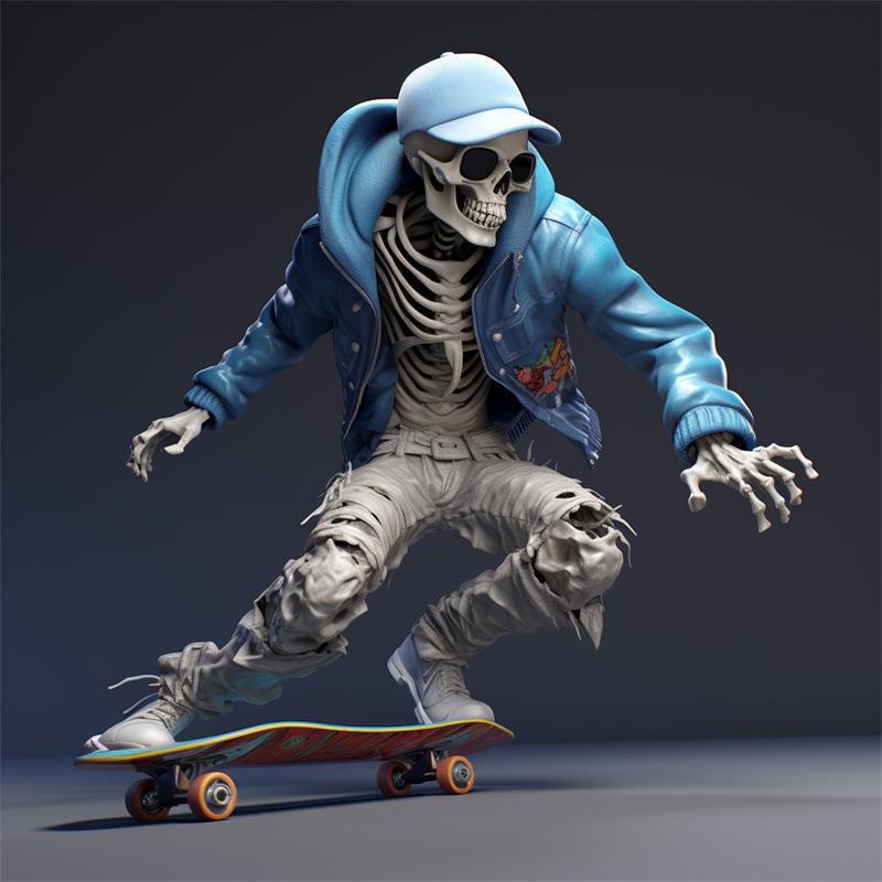 Ma Nơ Canh Hình Bộ Xương Trang Trí halloween