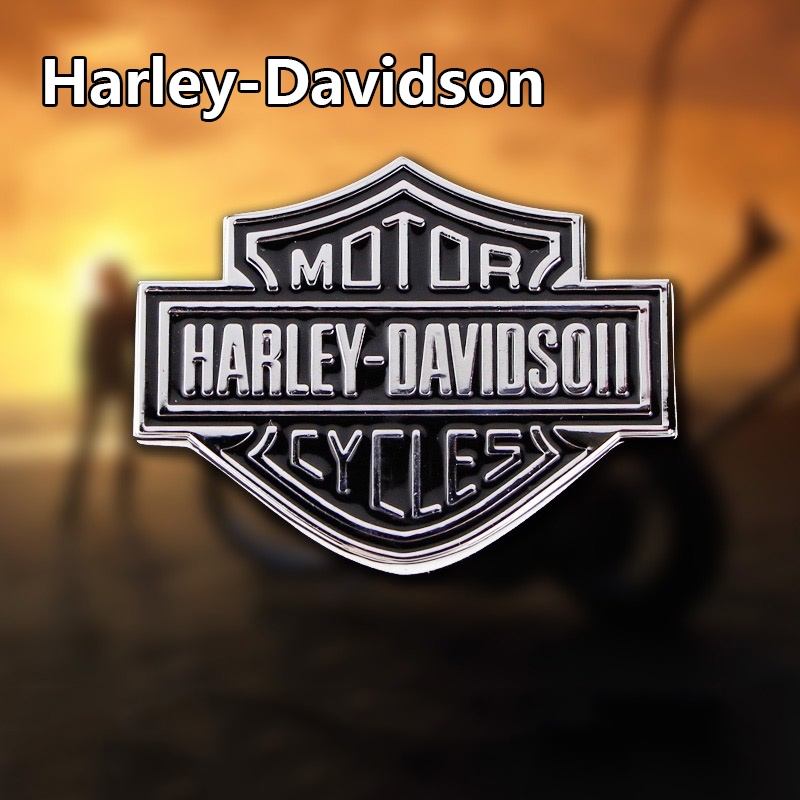 Miếng Dán Đề Can 3d Bằng Kim Loại In Logo harley-davidson Trang Trí Xe Hơi