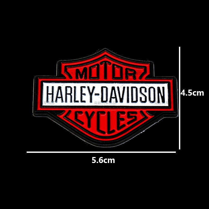 Miếng Dán Đề Can 3d Bằng Kim Loại In Logo harley-davidson Trang Trí Xe Hơi