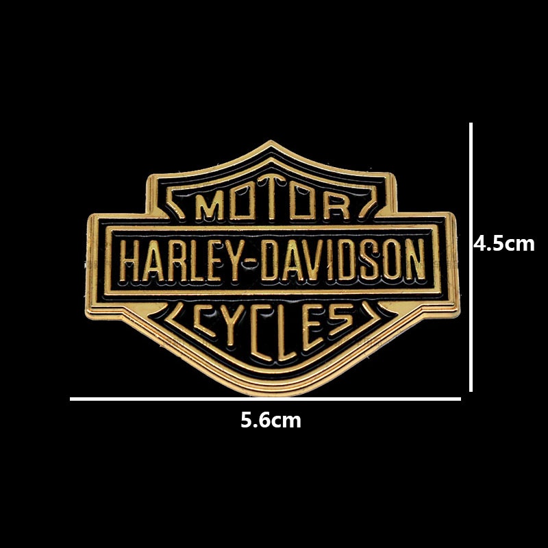 Miếng Dán Đề Can 3d Bằng Kim Loại In Logo harley-davidson Trang Trí Xe Hơi