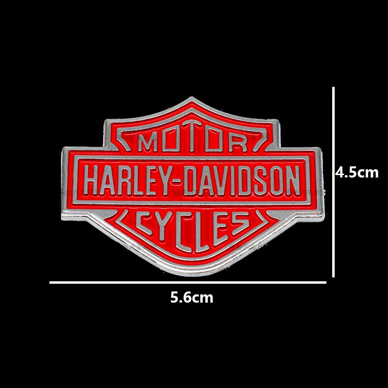 Miếng Dán Đề Can 3d Bằng Kim Loại In Logo harley-davidson Trang Trí Xe Hơi