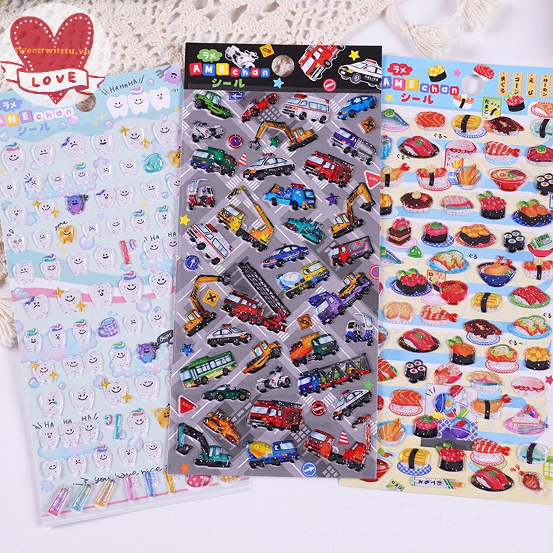 Tri 1 Nhãn Dán Trang Trí Hình Động Vật Hoạt Hình Đáng Yêu vn