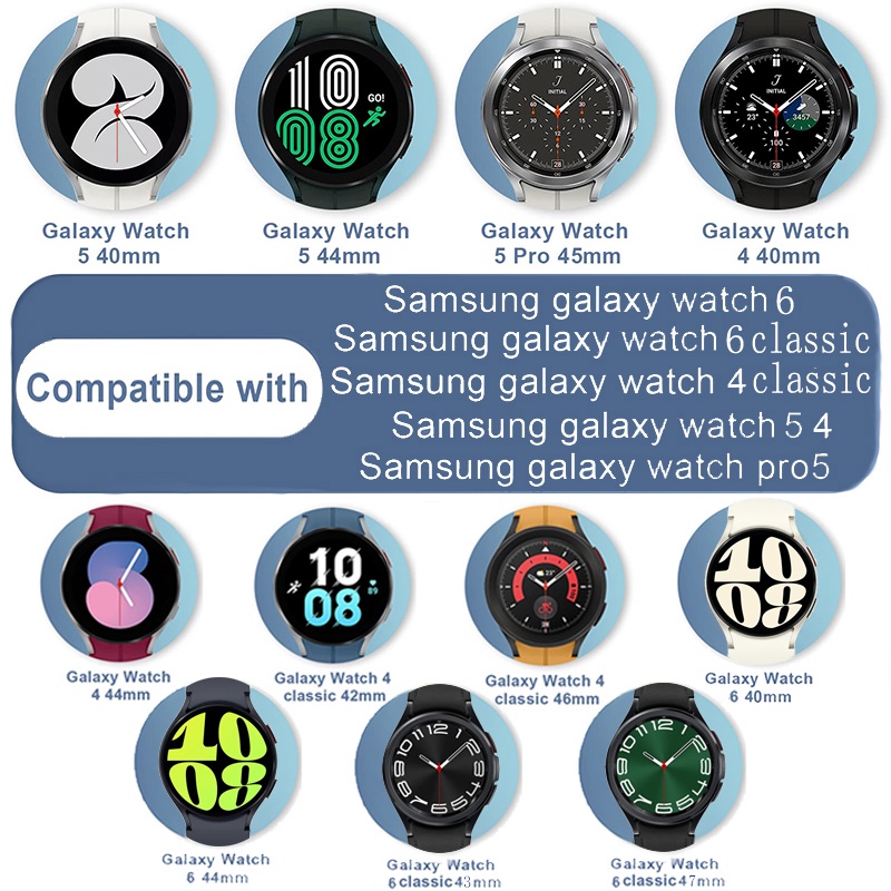 Dây Đeo Thay Thế Bằng Silicon Từ Tính Cho samsung galaxy watch 6classic 47mm 43mm 6 / 5 / 4 40mm 44mm 5pro 45mm