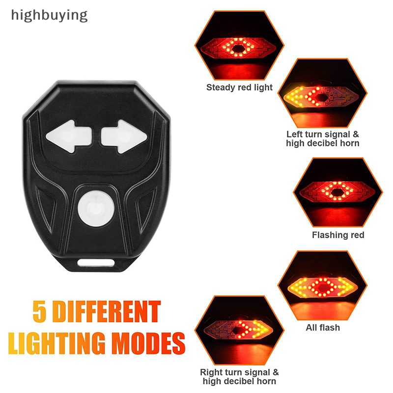 Đèn led Tín Hiệu Thông Minh Không Dây Chất Lượng Cao Gắn Đuôi Xe Đạp Mới