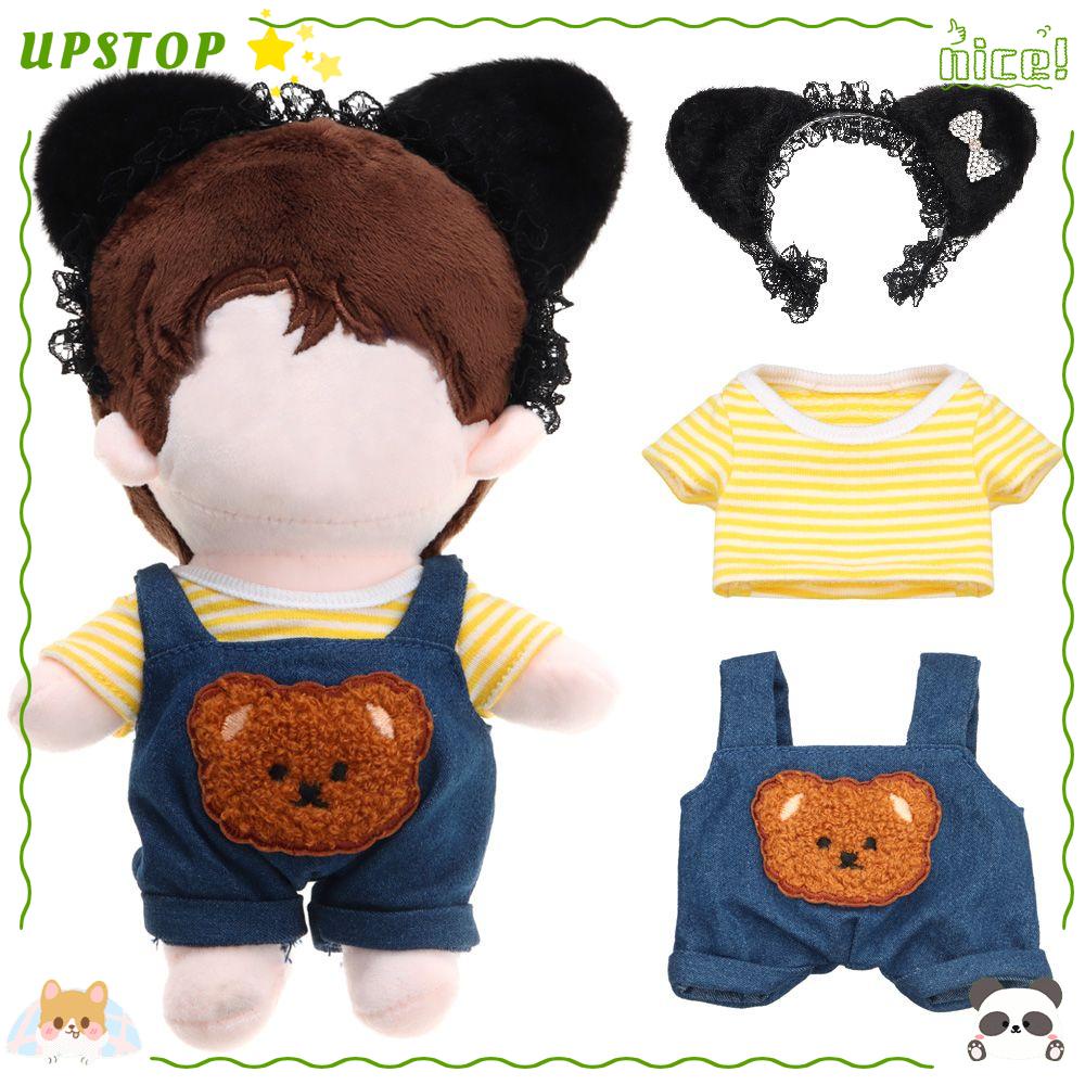 UPSTOP 1 PC DIY Cartoon Plush Toys Decor 20cm/14inch Cotton Doll Clothes Replacement Accessories/Multiple Styles