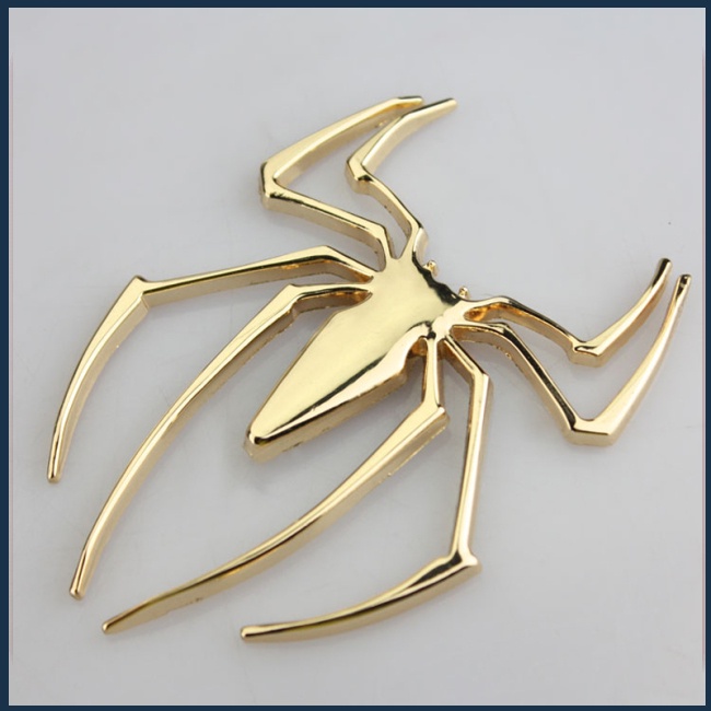 FENDER Miếng Dán Kim Loại Hình Người Nhện 3d Độc Đáo Trang Trí Đuôi Xe Hơi