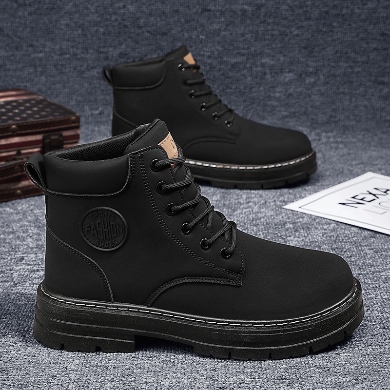 GUDETUGiày Bốt Cổ Cao Thời Trang Cho Nam Dây Da Kiểu Dáng Cổ Điển Cho Nam Doc martens. Túi Da Đeo Chéo Thời Trang Cho Nam Đai Đeo Cổ Tay Họa Tiết Caro Thời Trang Cho Nam