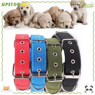 Vòng cổ vải nylon cotton xốp hai lớp kèm dây xích an toàn cho thú cưng chó mèo