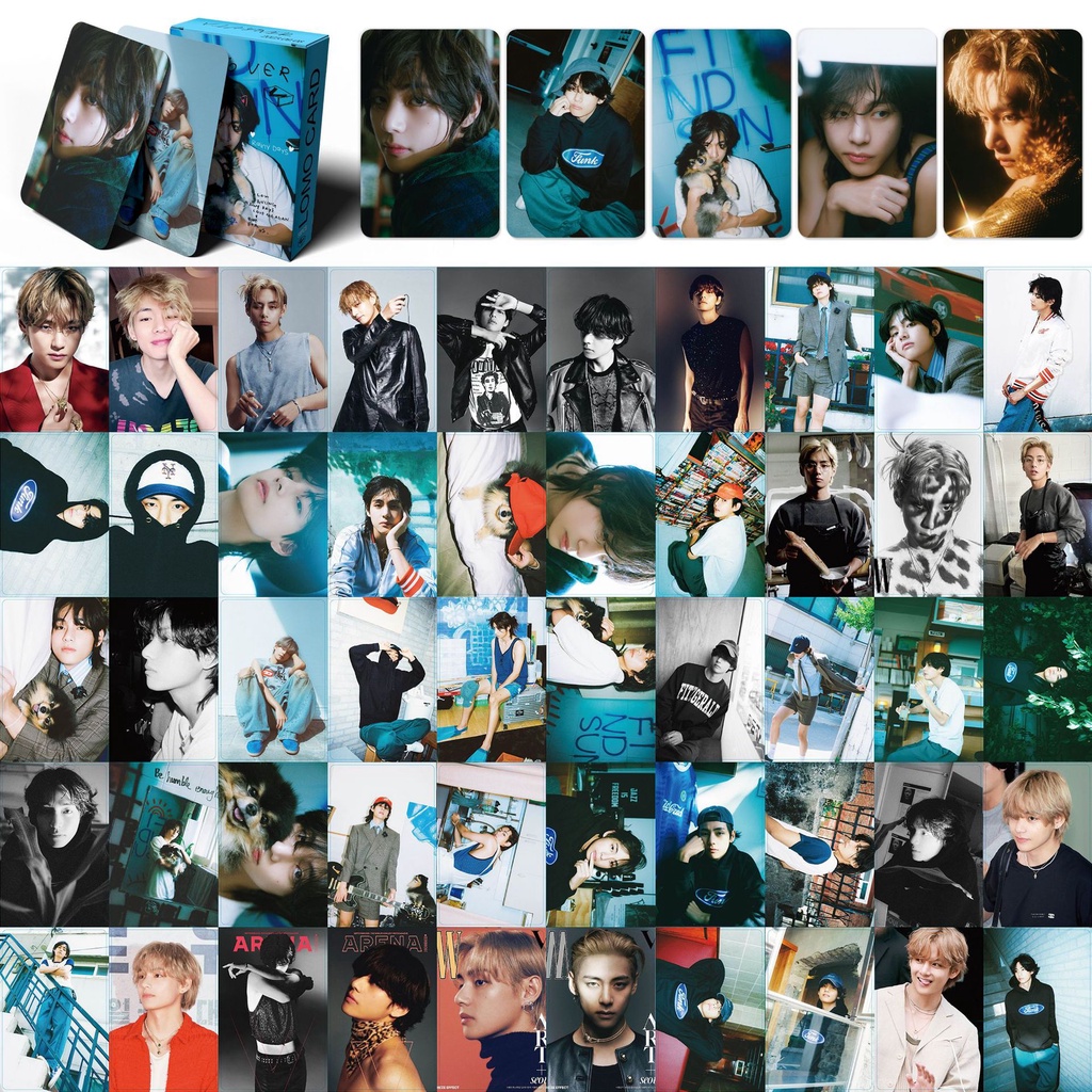 KPOP BTS V Solo Album Layover Photocard Lomo Card Postcard 55pcs/box