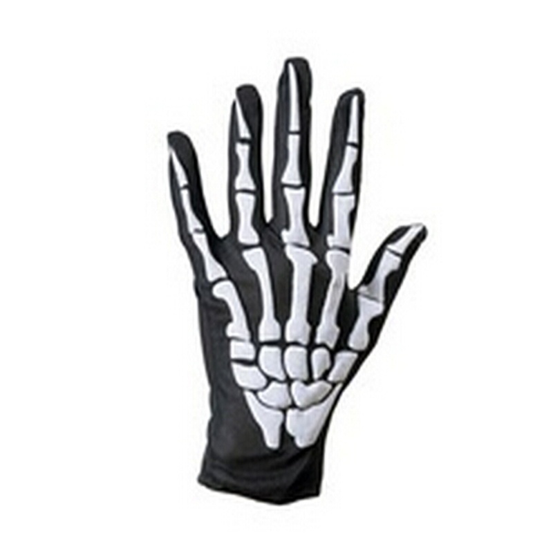 Găng Tay Hình Bộ Xương Đua Xe Phong Cách Gothic Thời Trang