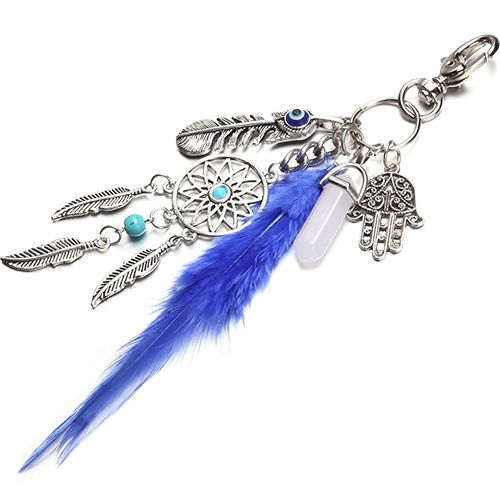 Móc Khóa Hình Dreamcatcher Phối Lông Vũ Tua Rua Phong Cách boho Mua M2