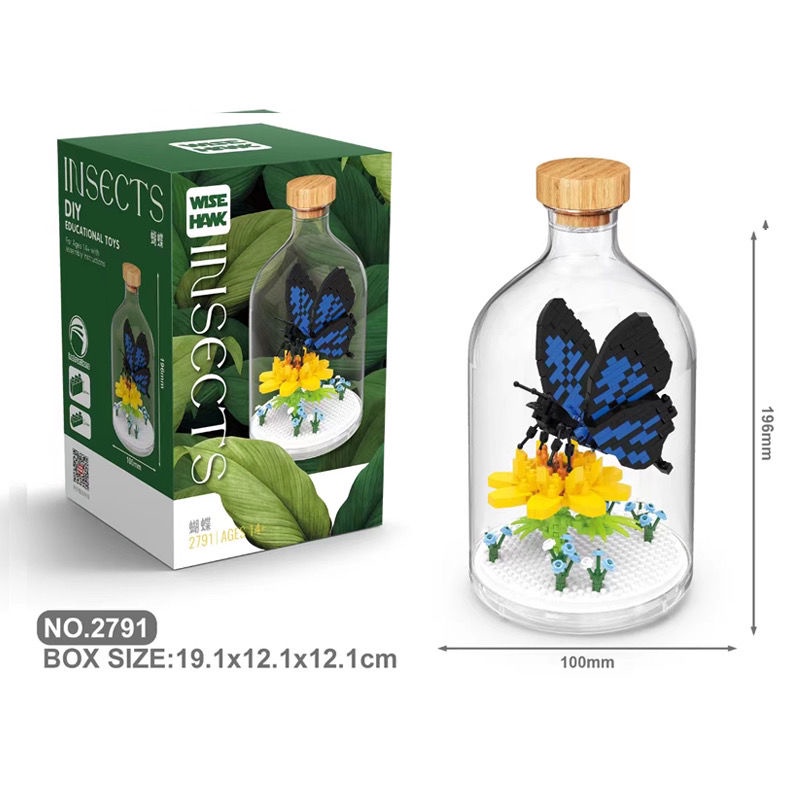 Côn Trùng Đồ Chơi Lắp Ráp Mô Hình Bướm Ba Chiều Để Bàn Trang Trí Bé Trai Bé Gái pa