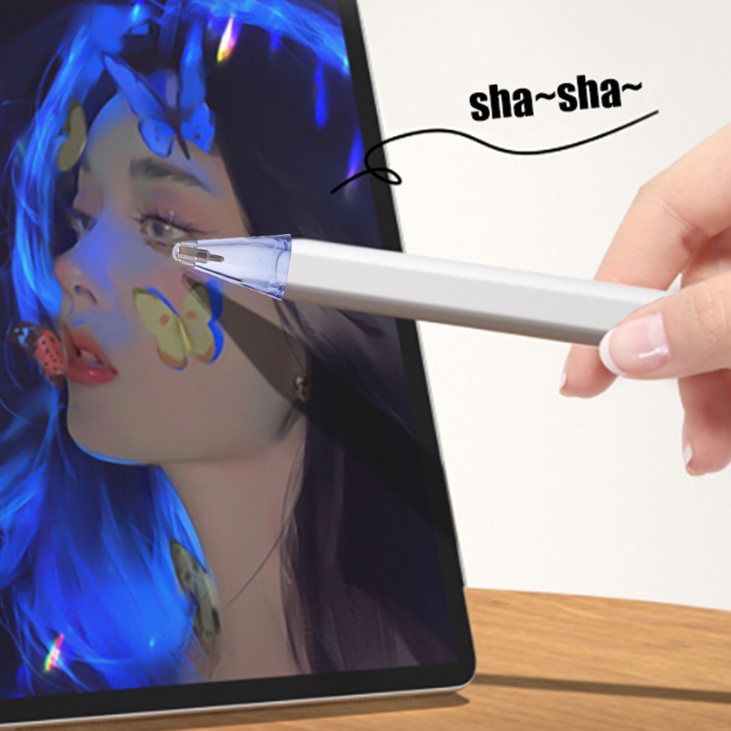 Đầu Ngòi Bút Cảm Ứng Trong Suốt Siêu Bền Chống Mòn Thay Thế Chuyên Dụng Cho apple pencil 1 / 2