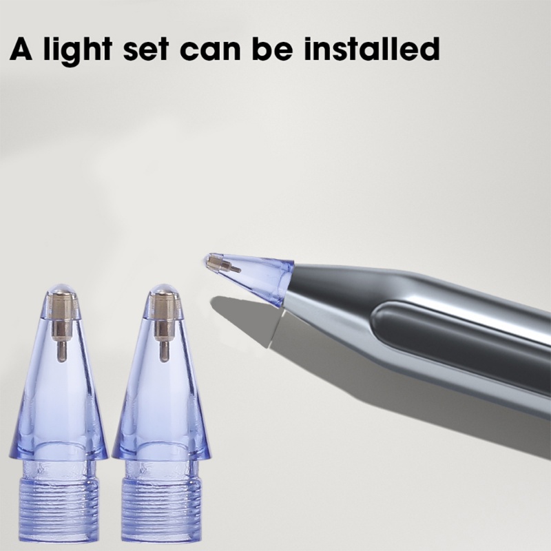 Đầu Ngòi Bút Cảm Ứng Trong Suốt Siêu Bền Chống Mòn Thay Thế Chuyên Dụng Cho apple pencil 1 / 2