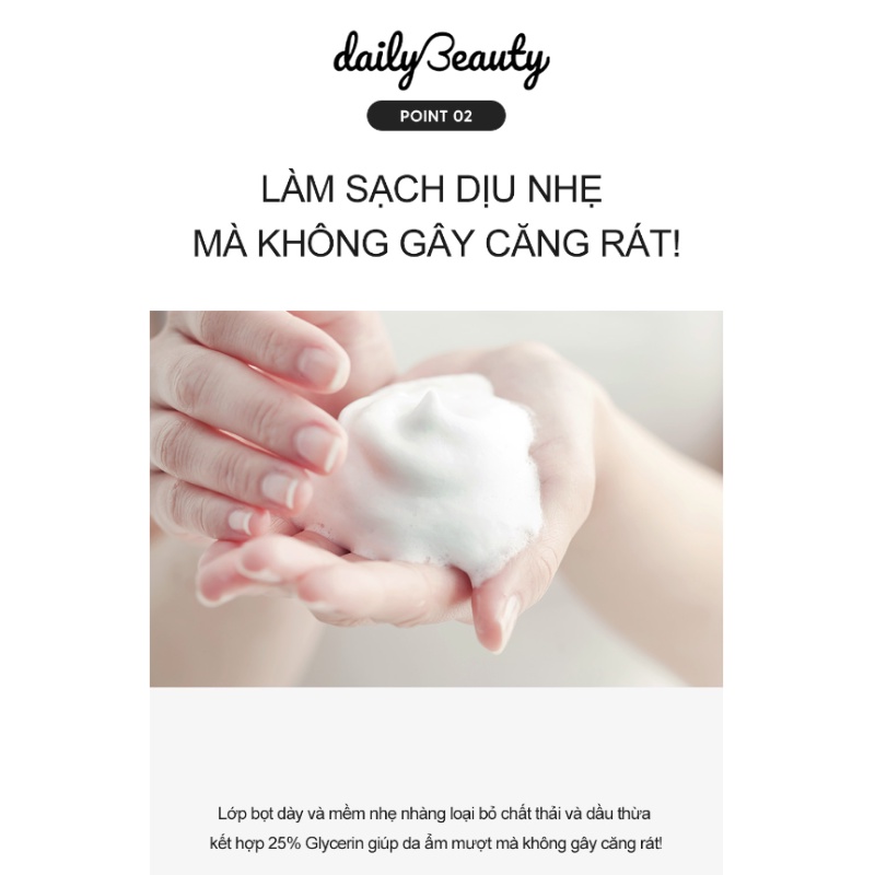 Sữa Rửa Mặt Diếp Cá Derma Factory EDLP Houttuynia Cordata 24% Cleansing Foam 120g Daily Beauty