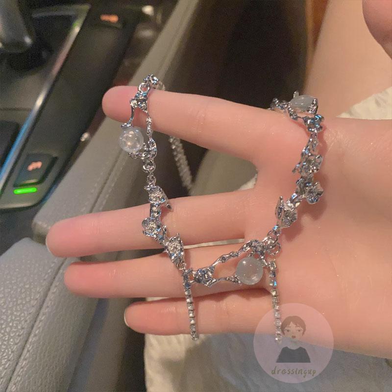 Vòng Cổ choker Hình Mắt Mèo Tua Rua Thời Trang Cho Nữ