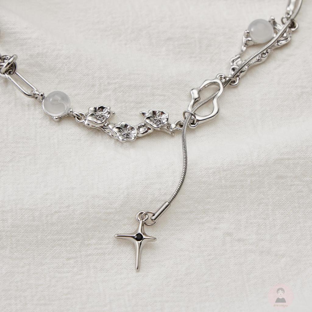 Vòng Cổ choker Hình Mắt Mèo Tua Rua Thời Trang Cho Nữ