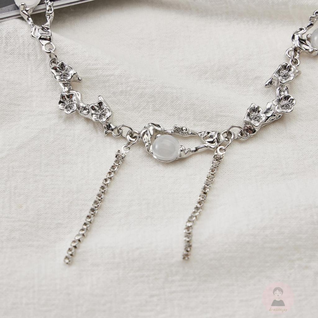 Vòng Cổ choker Hình Mắt Mèo Tua Rua Thời Trang Cho Nữ