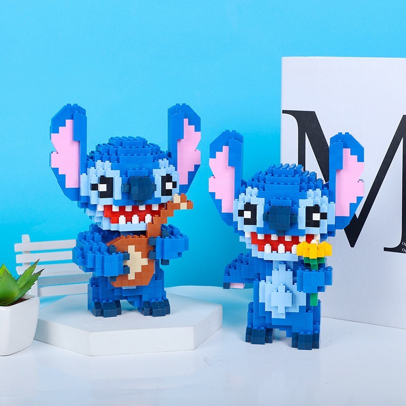 Bộ Đồ Chơi Lắp Ráp Hình stitch Xinh Xắn Cho Bé