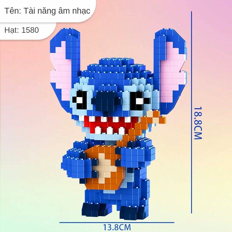 Bộ Đồ Chơi Lắp Ráp Hình stitch Xinh Xắn Cho Bé