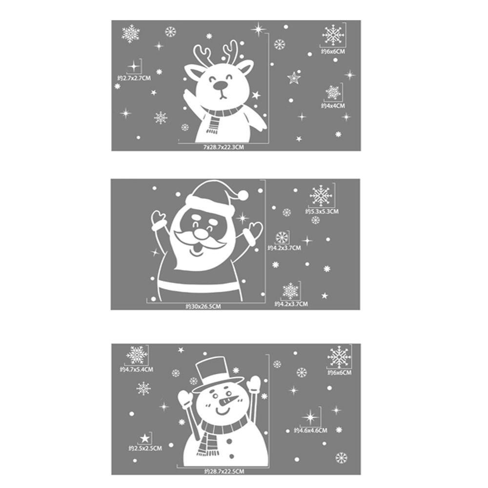 Hubert Miếng Dán Cửa Sổ Trang Trí Giáng Sinh Hình Tuần Lộc / Ông Già Noel / Người Tuyết Cỡ Lớn