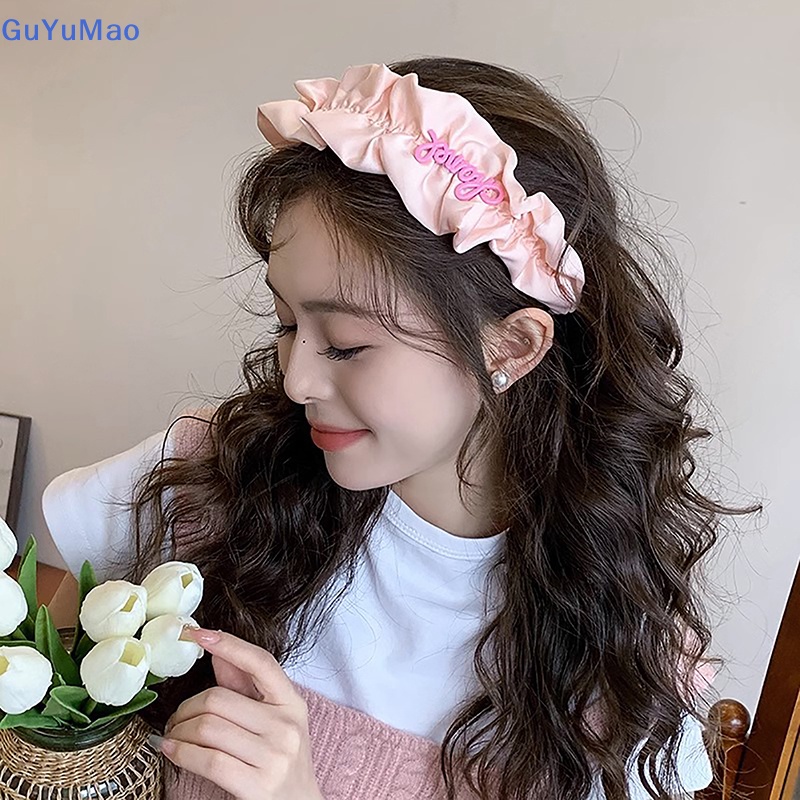Băng Đô Cài Tóc Bản Rộng Xếp Ly Siêu Thần Tiên Thời Trang Đơn Giản Cho Nữ prta