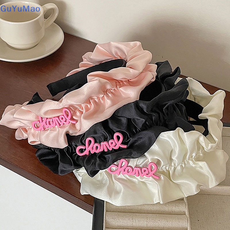 Băng Đô Cài Tóc Bản Rộng Xếp Ly Siêu Thần Tiên Thời Trang Đơn Giản Cho Nữ prta