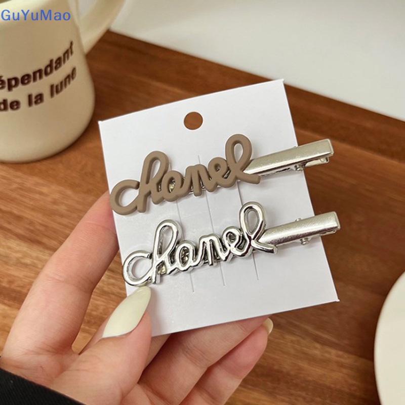 Kẹp Tóc Kim Loại Hình Chữ Cái Màu Hồng Dễ Thương Cho Bạn Gái prta