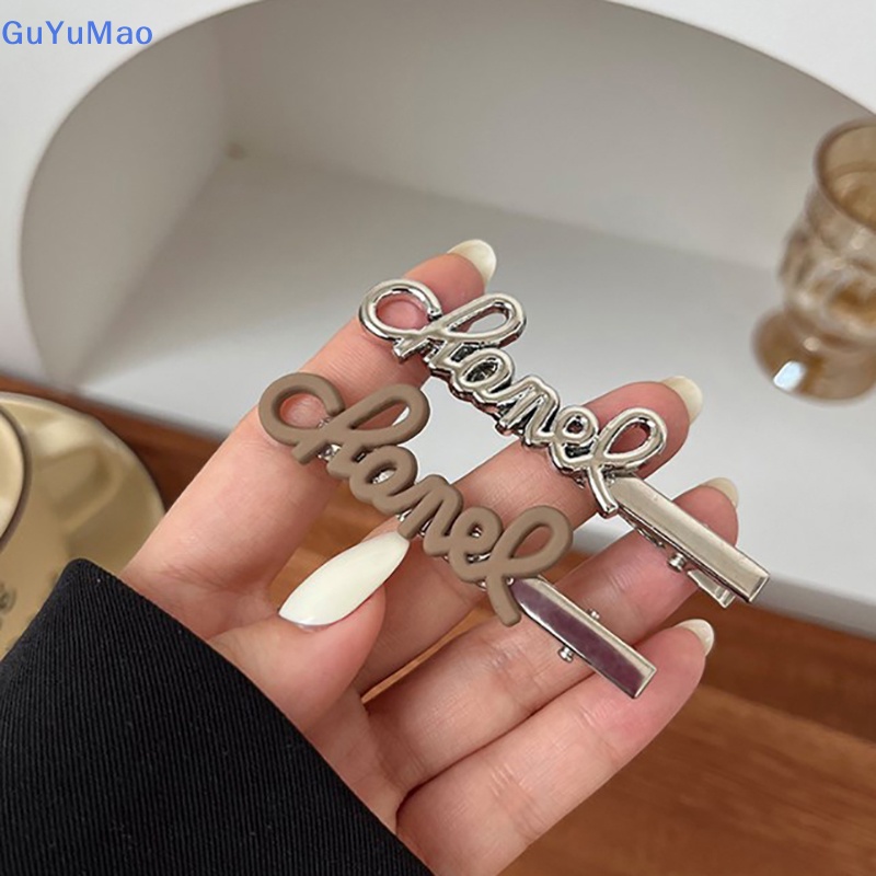 Kẹp Tóc Kim Loại Hình Chữ Cái Màu Hồng Dễ Thương Cho Bạn Gái prta