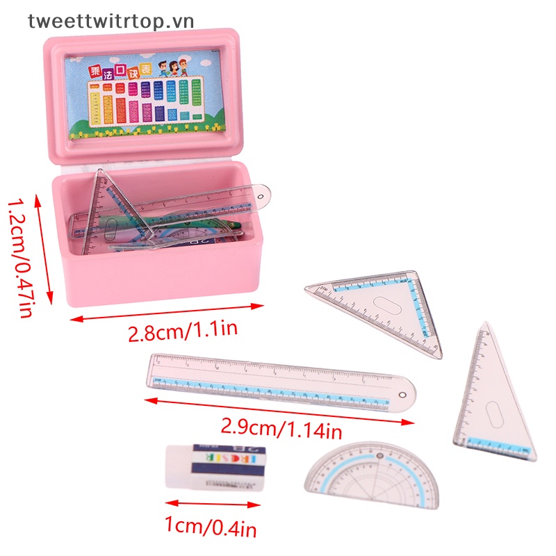 Trtop Bộ Văn Phòng Phẩm 1 Set 1: 12 Cho Nhà Búp Bê vn