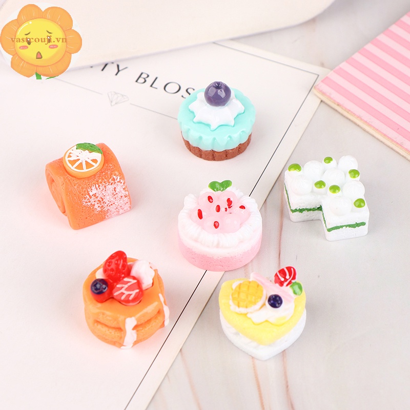 Vastji Set 5 Bánh Tráng Miệng Đồ Chơi Cho Nhà Búp Bê vn