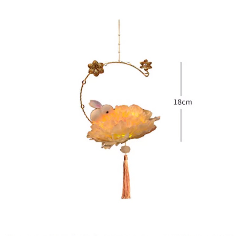 Lồng Đèn Hình Thỏ Phát Sáng Phong Cách Trung Hoa Dễ Thương diy