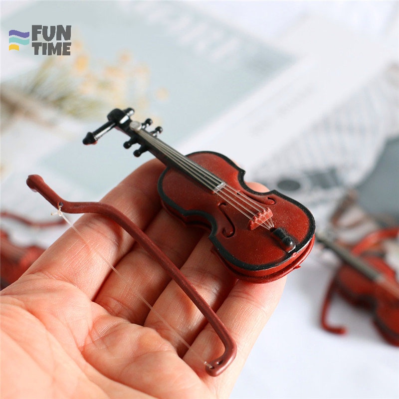 1/12 Nhà búp bê mini nhạc cụ mô hình guitar cổ điển violin cho búp bê mới