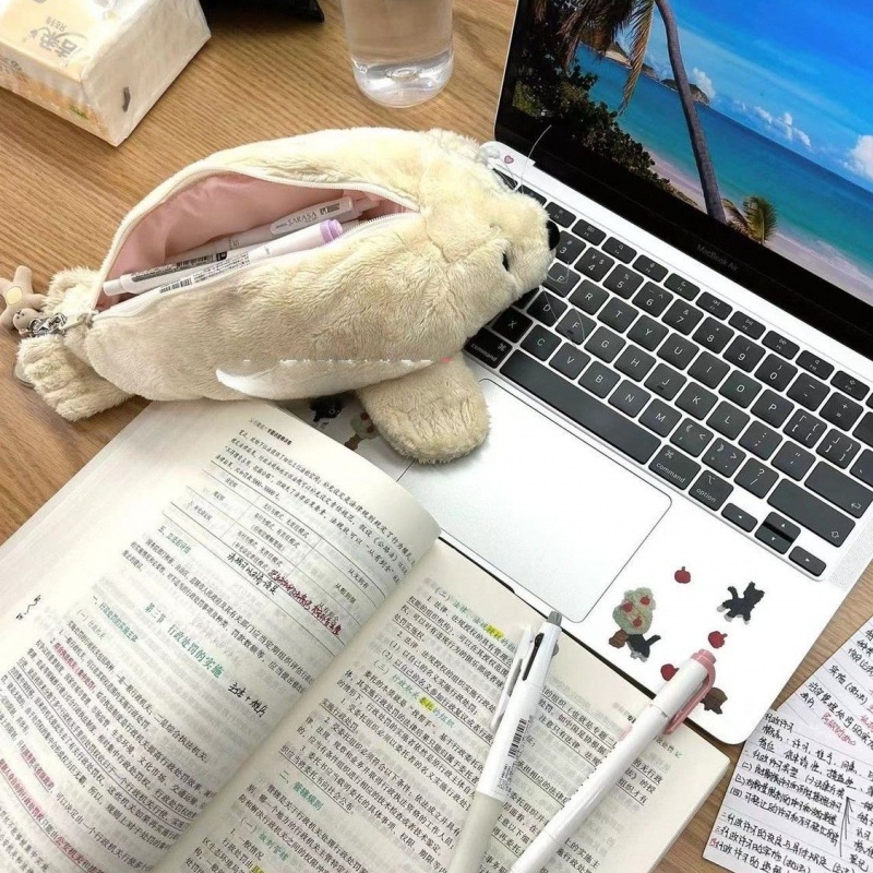 Túi Đựng Bút Hình Thú Nhồi Bông Dễ Thương Phong Cách Nhật Bản