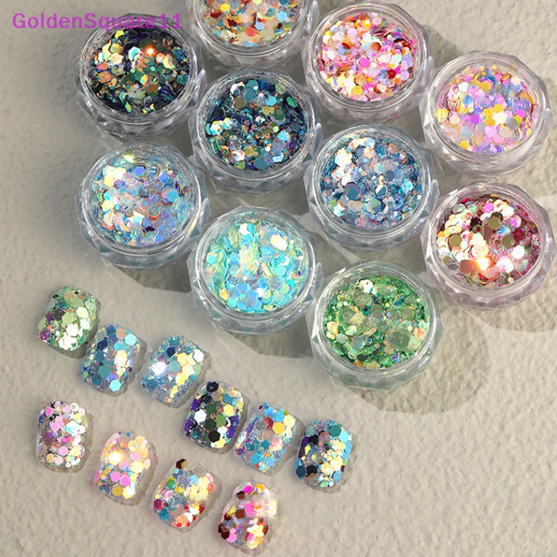 Hộp Kim Tuyến Lấp Lánh Nhiều Màu Sắc Trang Trí Móng Tay Nghệ Thuật vn