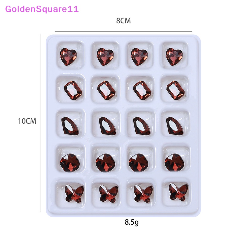 Set 20 Viên Đá 3d Nhiều Màu Đính Móng Nghệ Thuật