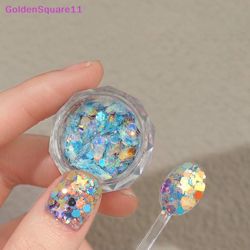 Hộp Kim Tuyến Lấp Lánh Nhiều Màu Sắc Trang Trí Móng Tay Nghệ Thuật vn